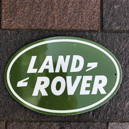 Land Rover Enamel Sign
