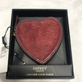 Osprey London Leather Heart Coin Purse