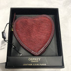 Osprey London Leather Heart Coin Purse