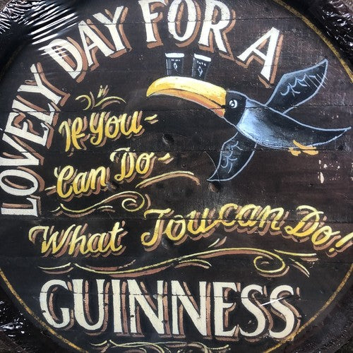 Guinness Lovely Day For A Guinness Barrel Style Lid