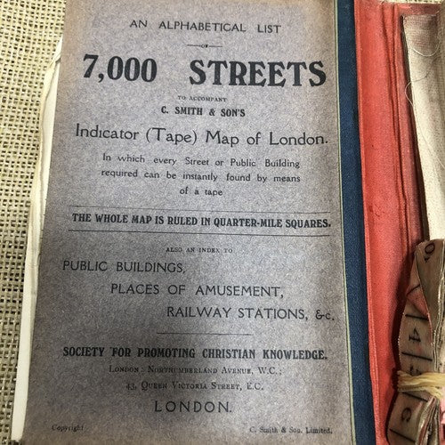 Tape Indicator Map Of London S P C K