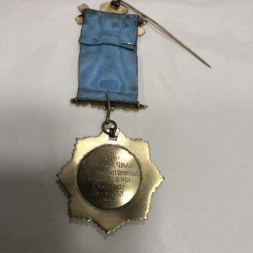 Masonic Roll Of Honor Gilt And Enamel Medal Local Interest
