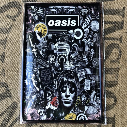 Oasis Metal Sign