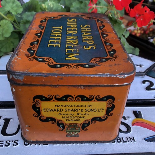 Sharps Super Kreem Toffee Vintage Tin
