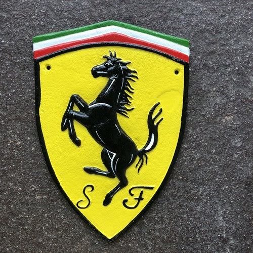 Ferrari Cast Iron Sign