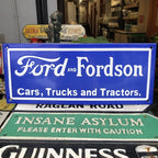 Ford And Fordson Enamel Sign