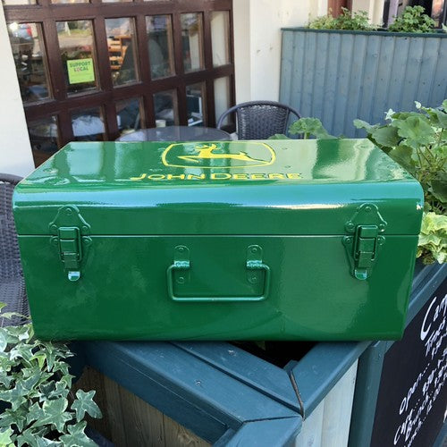 John Deere Metal Tool Box