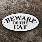 Beware Of Cast Iron Sign Bundle