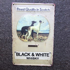 Black & white Whisky Scotch Metal Sign