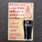There Are Only Two Things A Man Canât Resist Metal Sign New Design