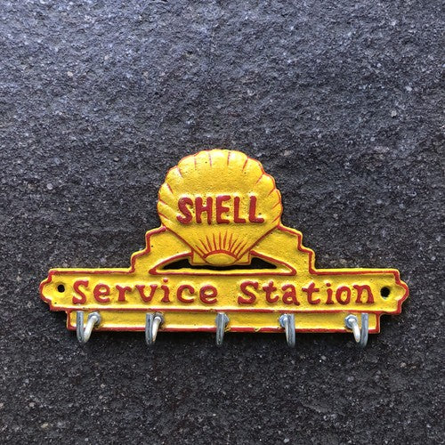 Shell Cast Iron Money Box & Key Rack