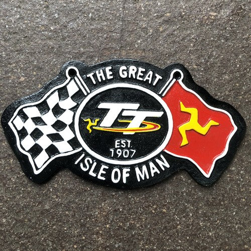 The Great Isle Of Man TT Cast Iron Sign