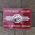 MG Metal Sign
