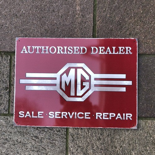 MG Metal Sign