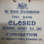 Bank Notification Antique Sign RARE !!!
