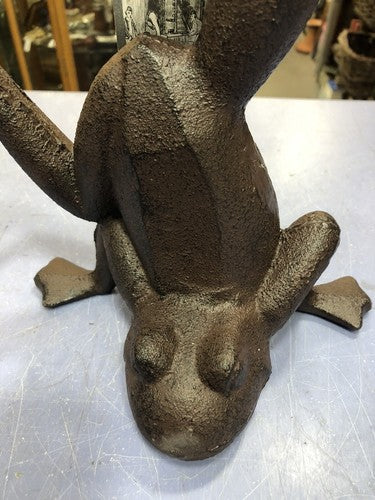 Frog Doorstop Cast Iron