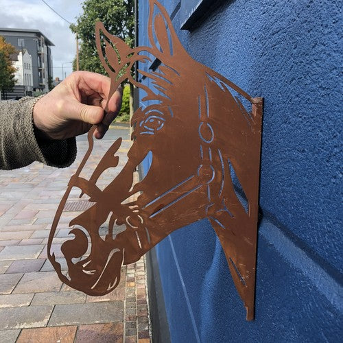 Horse Die Cut Metal Wall Mounted