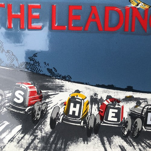 The Leading Line Enamel Sign