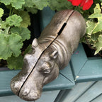 Hippo Cast Iron Money Box