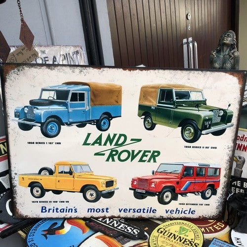 Land Rover Heavy Gauge Metal Sign