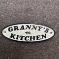 Grannyâs Kitchen Cast Iron Sign