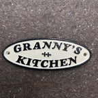 Grannyâs Kitchen Cast Iron Sign