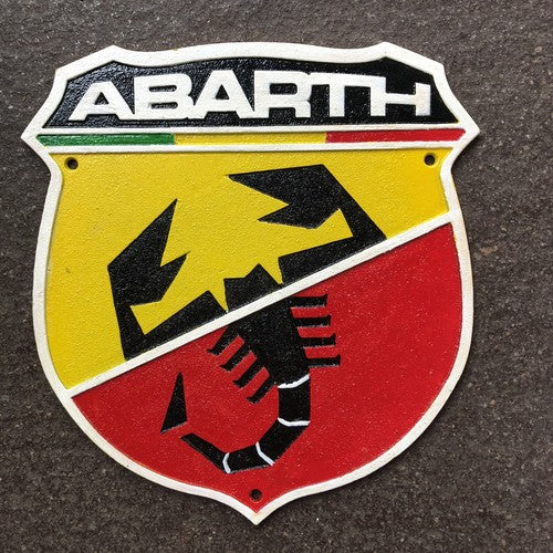 Abarth Cast Iron Sign