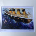 Titanic A5 Mounted Acrylic Print  .. Titled Into The Unknown