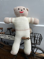 Teddy Hand Knitted 34cm Brand New