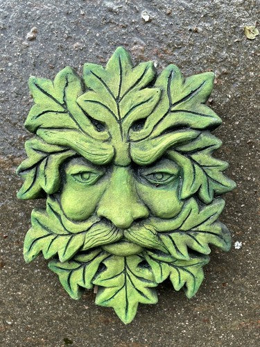 Pagan King Green Man Garden Wall Plaque