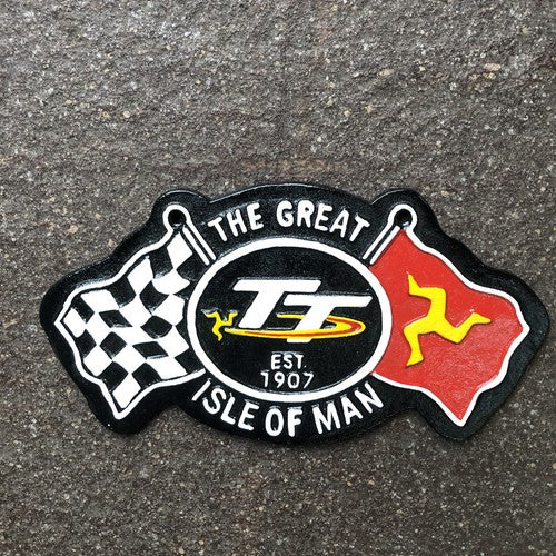 The Great Isle Of Man TT Cast Iron Sign