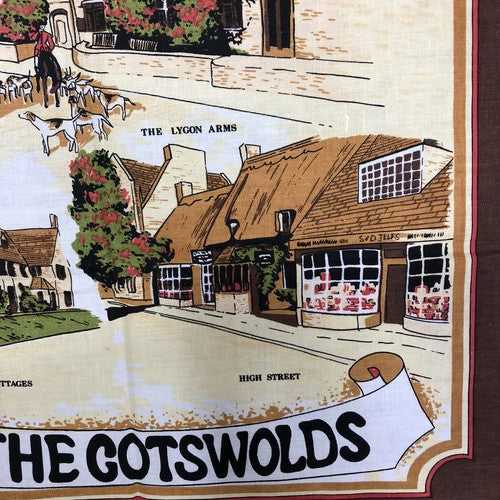 In The Cotswolds Broadway Vintage Tea towel
