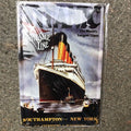 Titanic White Star Line Metal Sign