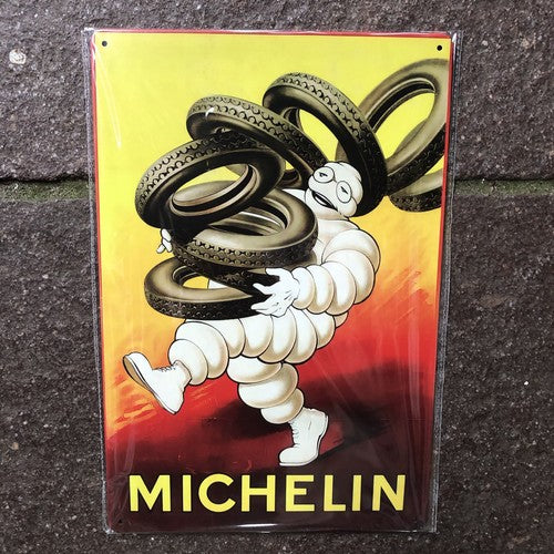 Michelin Man Metal Sign