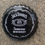 Jack Daniels Metal Beer Top Bottle Lids Signs Set Of Three