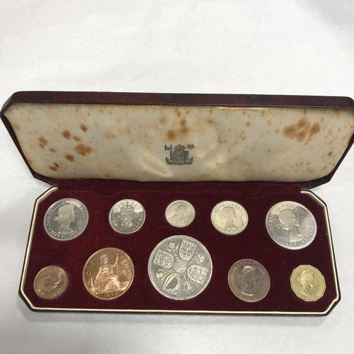 Official Queen Elizabeth Farthing To Crown Proof Set
