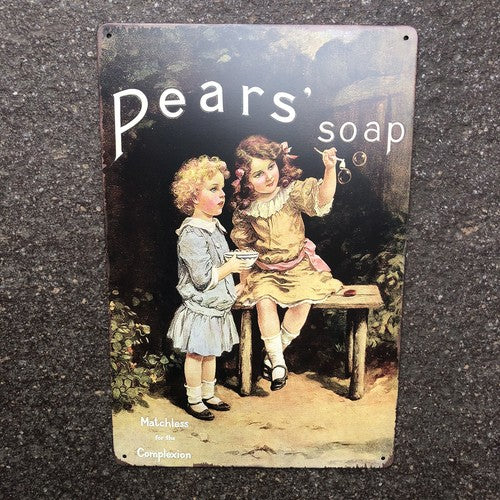 Pears Soap Metal Sign New Design