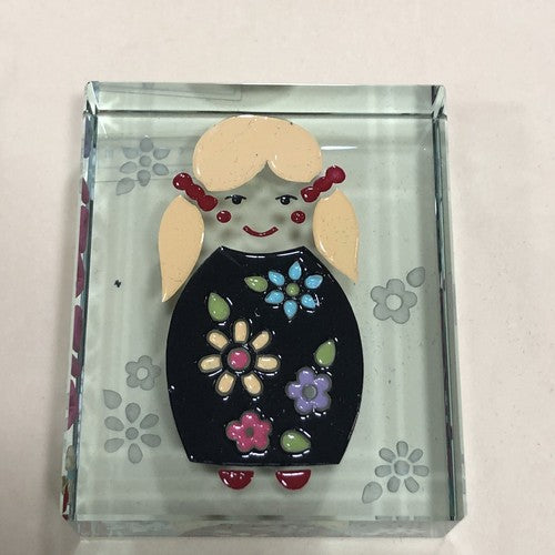 Spaceform Lovely Lady Glass Block Boxed Overseas Post Available