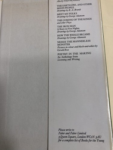 Ted Hughes Season Songs First Edition 1976 See All Photos