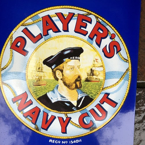 Players Navy Cut Cigarettes Enamel Sign