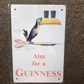 Aim For A Guinness Metal Sign