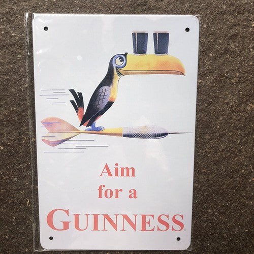 Aim For A Guinness Metal Sign