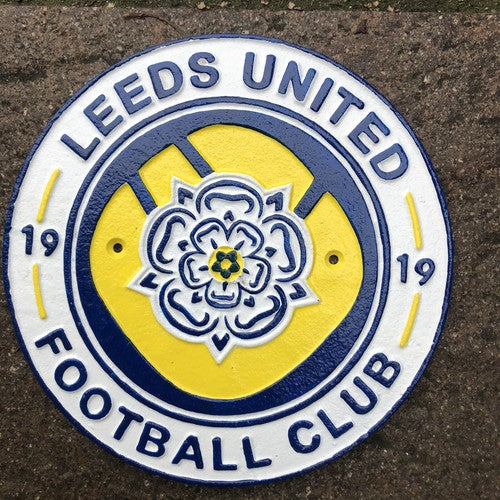 Leeds United Cast Iron Sign Wall Art