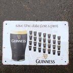 Guinness Save The Date For A Pint Metal Sign New Design