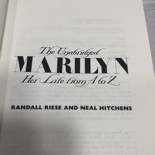 Marilyn The Unabridged Book