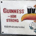 Guinness-Him Strong Cast Iron Cast Iron Sign