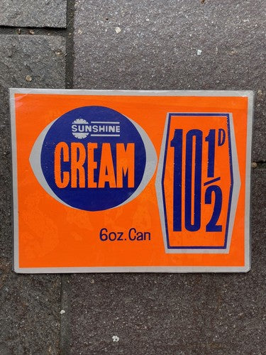 Vintage Retro 1960s Supermarket Shop Groceries Cardboard Signs