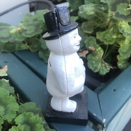Snowman Cast Iron Money Bank