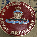 HM Armed Forces Royal Artillery Cast Iron Sign