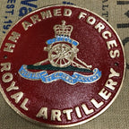 HM Armed Forces Royal Artillery Cast Iron Sign